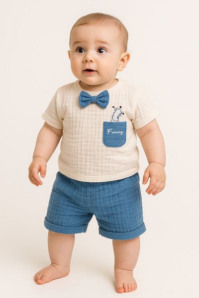 RCB Muslin suit - Bow tie model