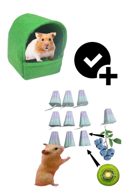 ozzipetshop Hamsterınız İçin 2'si 1 Arada! Diş Sağlığı Destekli Kemirme Taşla...