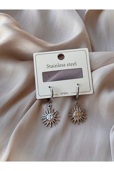 HERCY 316 L Stainless Steel Sun Earrings |   Gold Steel Earrings