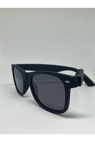 Muse Unisex Matte Black Sunglasses Black Sunglasses
