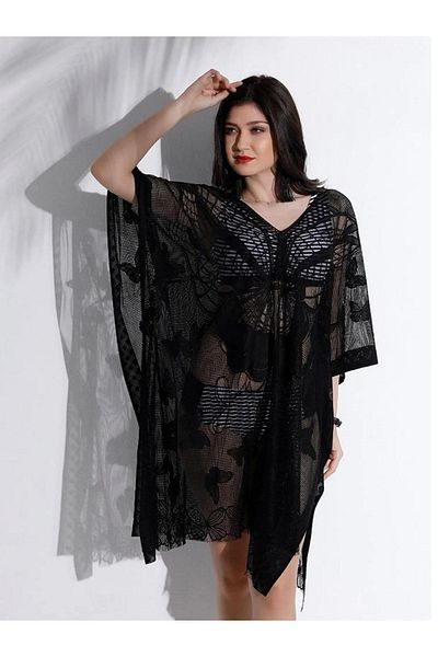 Bysenby Bysen Butterfly Patterned Beach Pareo - Loose Dress