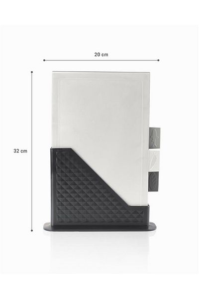 Madame Coco Rily 3-Piece Cutting Board - White/Grey