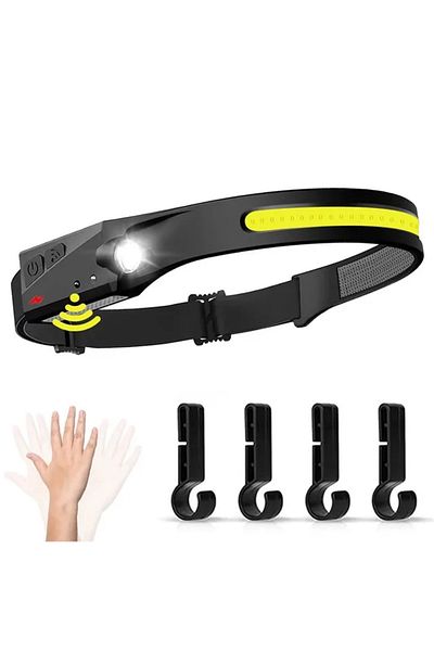 Choice Built-in Battery 1pcs With Hook Sensor Headlamp Led Head Flashlight Rechargeable Headlight Head Torc