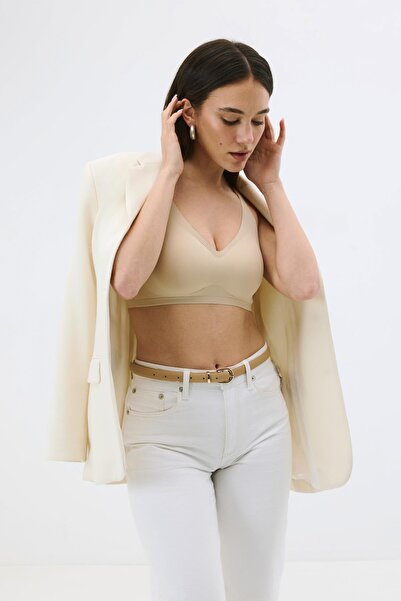 C&City Non-wired Seamless Laser Bra with Removable Pads C26120 Skin