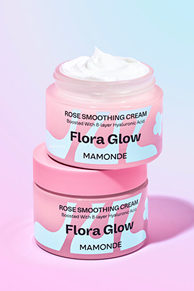MAMONDE Flora Glow Rose Smoothing Cream - Brightening Rose Peptide Cream That Keeps the Skin Smooth and Soft 50ml