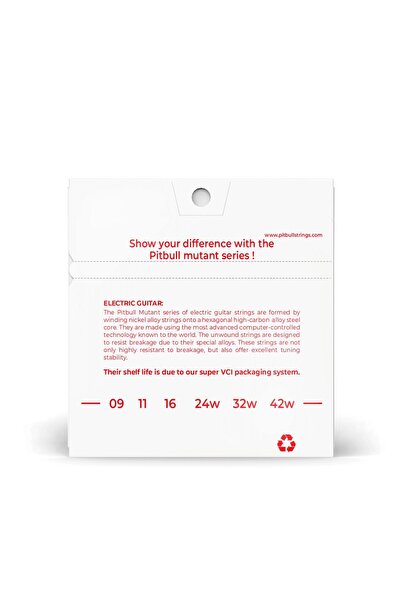 Pitbull Strings Mutant Series Electric Guitar String Nickel MEG 09-42 SL