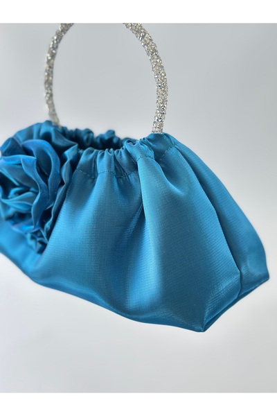 posst bag Блискуча атласна сумочка з трояндами для вечірнього вбрання