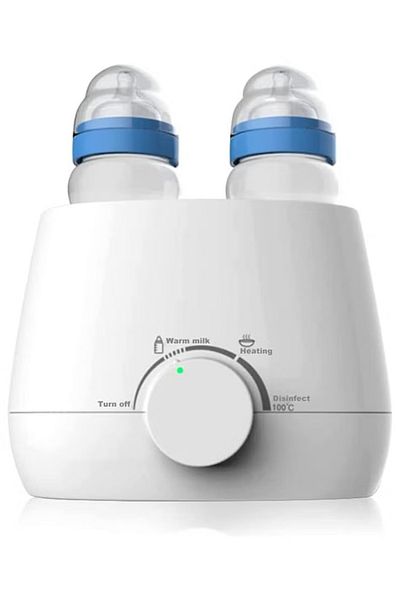Primo Plus Baby Bottle Warmer,3-In-1 , Accurate Temperature Control, Bottle Brush And Tongs Included