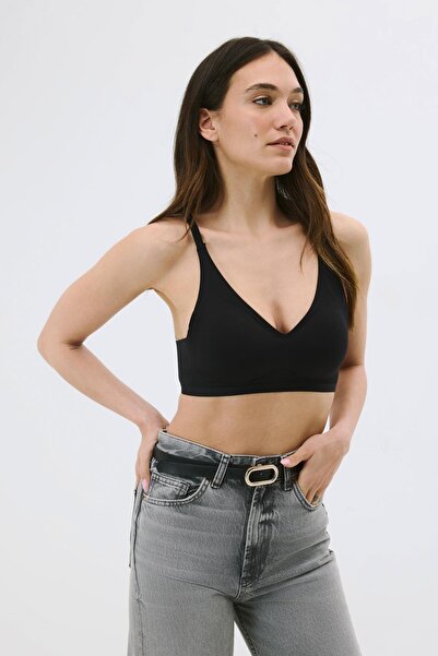 C&City Μη ασύρματο σουτιέν λέιζερ χωρίς ραφή με αφαιρούμενα μαξιλαράκια C26120 Μαύρο