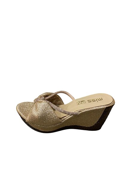 Miss Жіночі тапочки на підборах з блискітками та камінцями