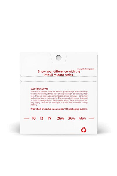 Pitbull Strings Mutant Series Electric Guitar String Nickel MEG 10-46 L