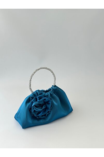 posst bag Блискуча атласна сумочка з трояндами для вечірнього вбрання
