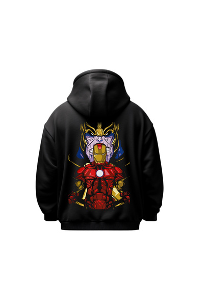 Huw Iron Man Thanos Marvel Unisex Hoodie Sweatshirt