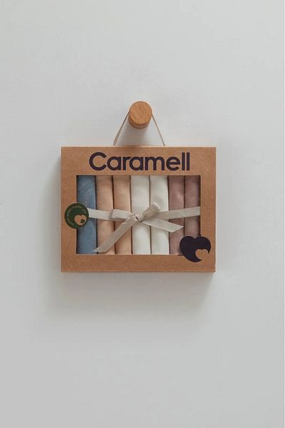 Caramell 7 عبوات مناديل مبللة للأطفال: رعاية ناعمة ولطيفة لطفلك