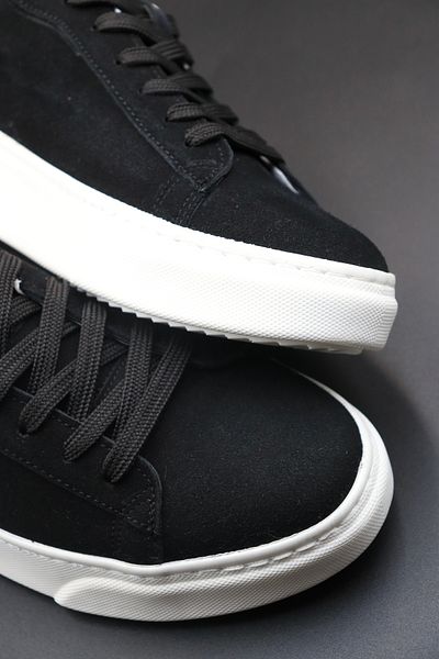 Sanvio Tarzkar Bărbați din piele intoarsa neagra zilnic flexibil, confortabil, cusut, usor, talpa Eva, pantofi sport garantati pentru mers, pantofi sport