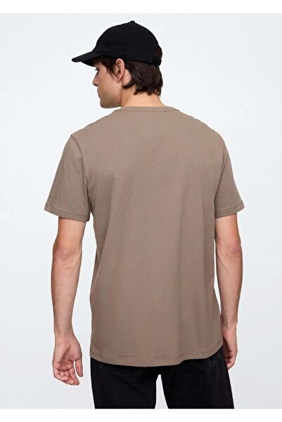 GAP Everyday Soft Classic Logo 745029 T-Shirt Κοντομάνικο T-Shirt Ανδρικό T-Shirt ΚΑΦΕ