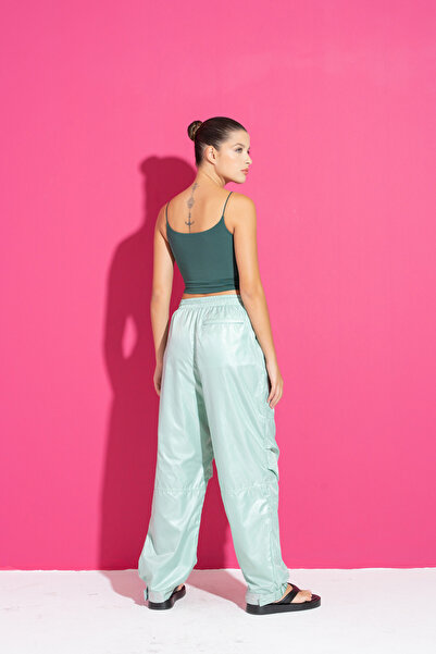 Kikiriki Mint Pocket Raincoat Sweatpants