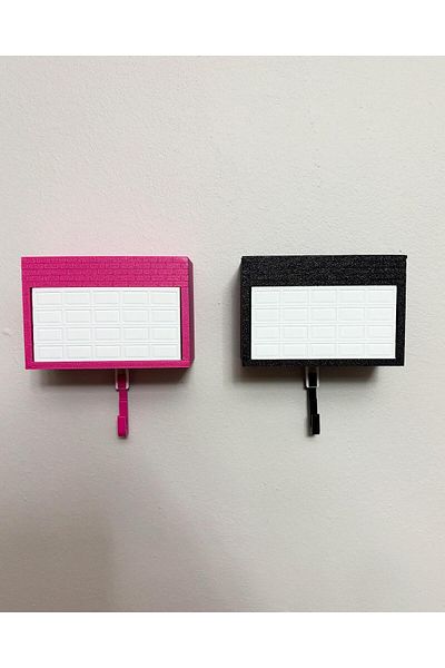 D&B Movable Car Garage Keychain Holder 1 Piece (Black)