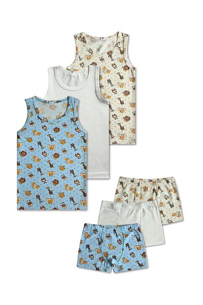 GizaKids 95% Cotton Boys' Athlete Boxer Underwear Set of 3