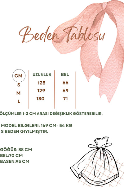 Dilay Gökoğlu Butik Φόρεμα με λεπτομέρεια σε πούδρα με μίντι μέση