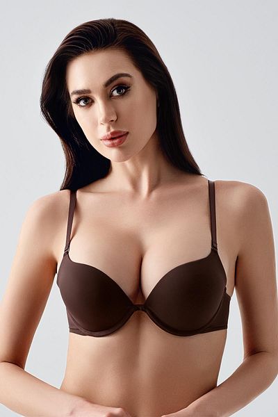 C&City Double Push-Up Padded Bra C17035 Brown