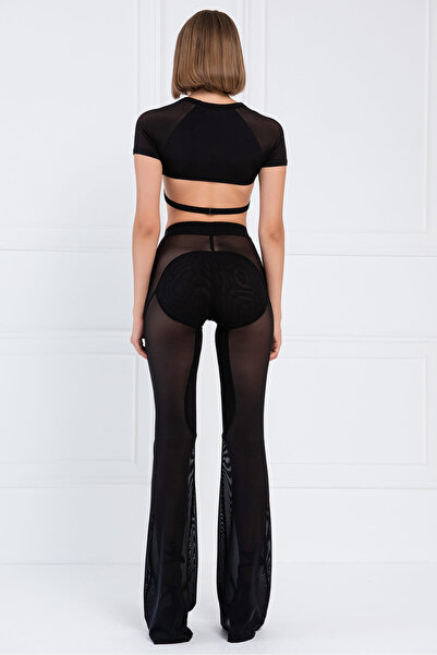 Kikiriki Black Transparent Tulle Trousers