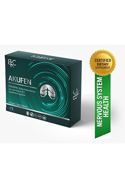 BRC AKUFEN Sitikolin, Ginkgo Biloba, Çinko, B12 | 30 Kapsül