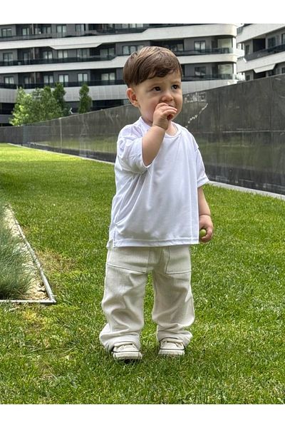 BabyDia Children's Linen Trousers