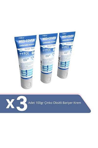 MED-COVER Çinko Oksit Bariyer Krem 100gr X 3 Adet
