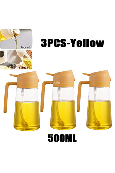 Choice 3PCS-yellow 2in1 Kitchen Spray Oil Dispenser Oil Sprayer Polisher Or O...
