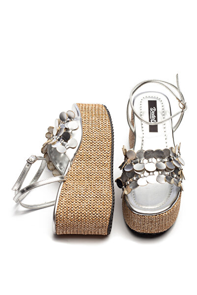 Dedos Women's Straw Sole High Platform Heeled Eva Sandals 2325