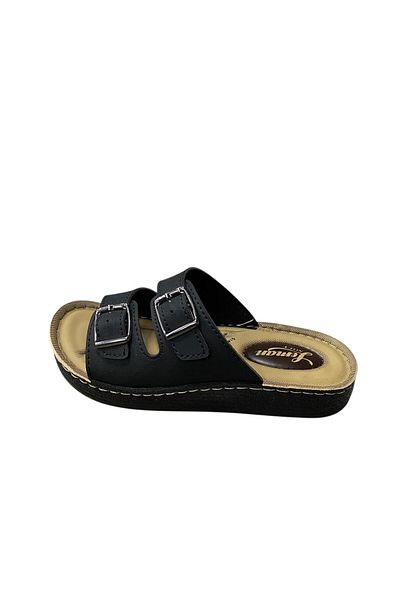 AVOX Women's Flat Sole Double Buckle Slippers