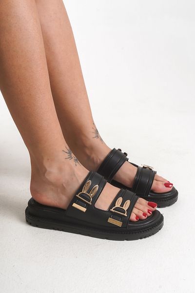 SH SİLVER MODA Γυναικείες παντόφλες με διπλή πόρπη