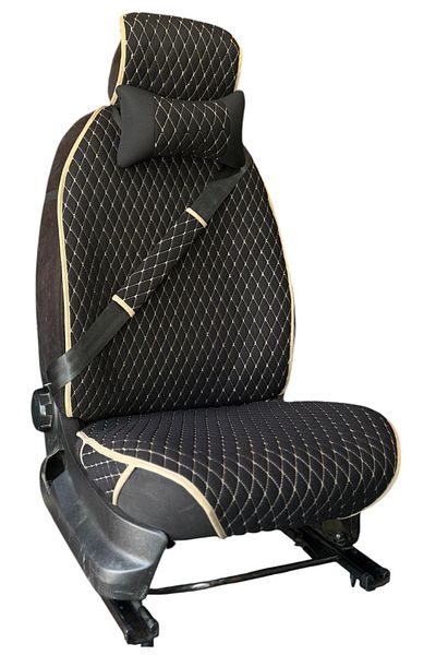 özgüven oto giyim Car Seat Cushion Set 3 in 1 Cushion+Pillow+Belt Pad 6 Colors Option Is for 2 Front Seats