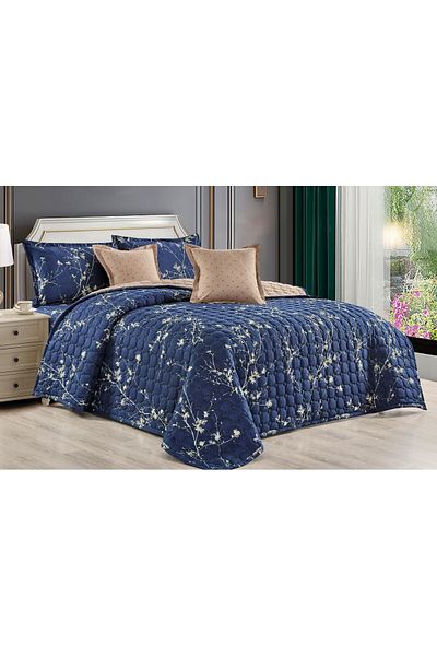 Moon Summer double bed quilt set, light microfiber filling, size 230*250 cm