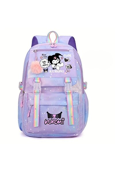 ada çanta kırtasiye Παιδικό σακίδιο πλάτης Kuromi με φιγούρα, 4 θήκες, μεγάλη...