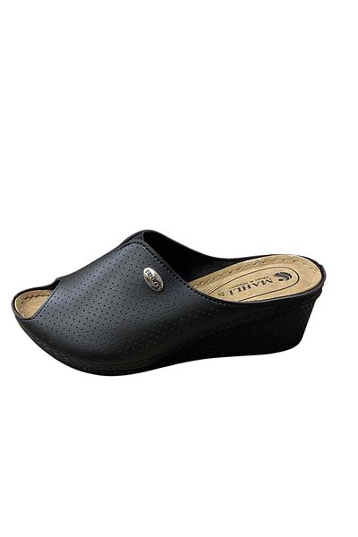güven kundura Women's Wedge Heel Slippers