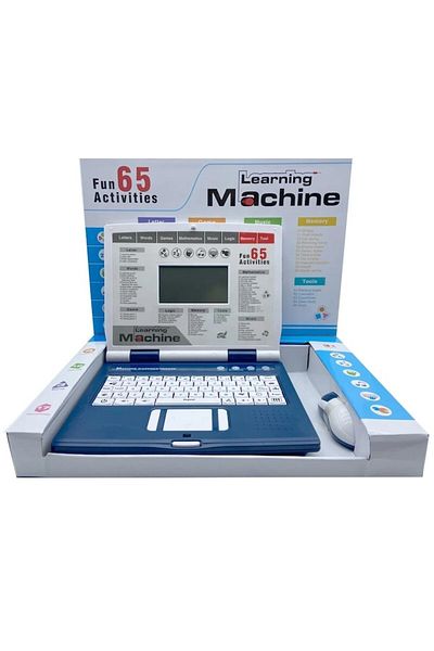 Picodino Laptop interactiv cu mousse, 65 functii, limba engleza, Albastru