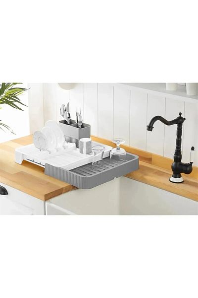 Leony Collapsible Sliding Dish Drying Basket - Sliding Dish Rack