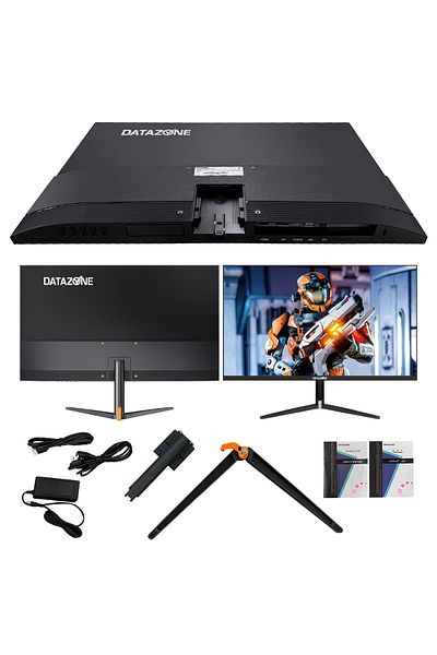 Datazone 24" Gaming PS5 Monitor, FHD IPS, 1ms 165Hz, G-Sync/FreeSync, HDR, HDMI/DP/USB, Speakers, Black
