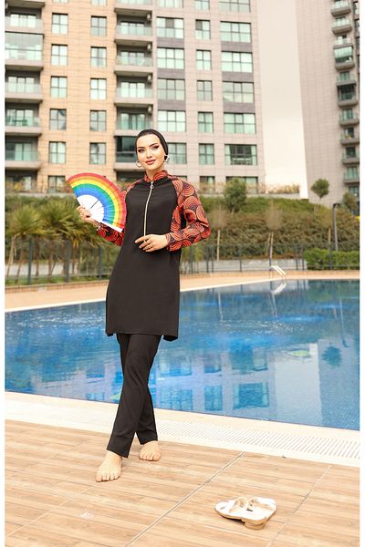 KXSPOR Kx - Hijab Swimsuit-Parachute Full Covered Hijab Swimsuit - Sea and Pool Hijab Swimsuit