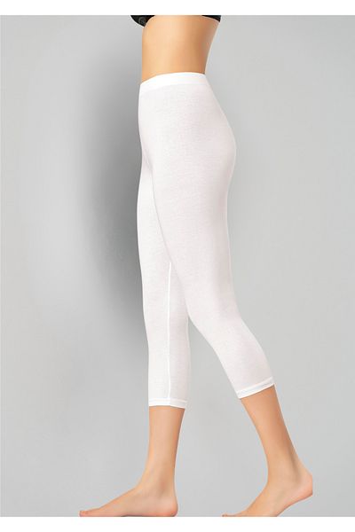 Loule Women's Clothing Gathering Cotton & Elastane Daily Capri Leggings Ol.K40.O05.01