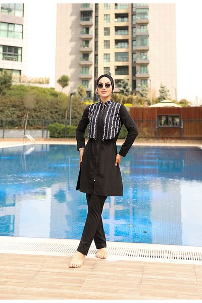 KXSPOR Kx - Hijab Swimsuit-Parachute Full Covered Hijab Swimsuit - Sea and Pool Hijab Swimsuit