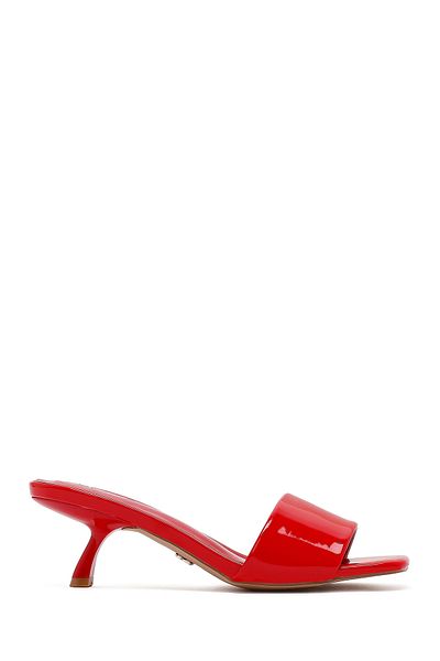 Derimod Women's Red Short Thin Heeled Slippers 25Sfe451316
