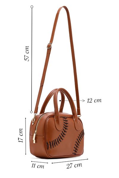 Derimod Women's Tan Long Strap Classic Shoulder Bag 25Sbd202418