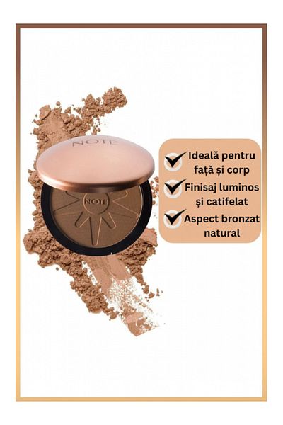 NOTE Pudră bronzantă 10 – Strălucire naturală, bej cald
