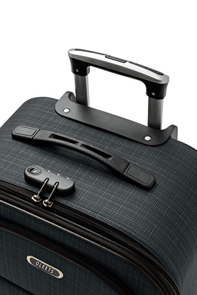 OLEETS 8 Tekerli Su Geçirmez Ultra Kalite Kumaş Orta Boy Valiz