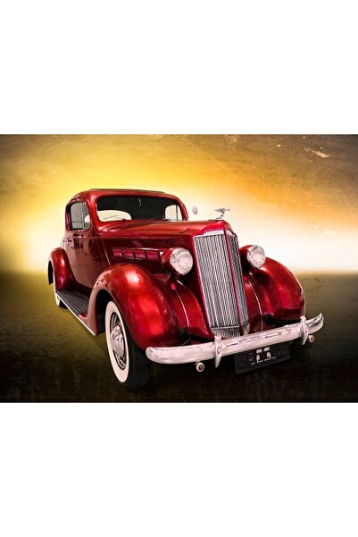 ve Tablou Canvas, Old car , 60 x 45 cm, Rama lemn, Multicolor