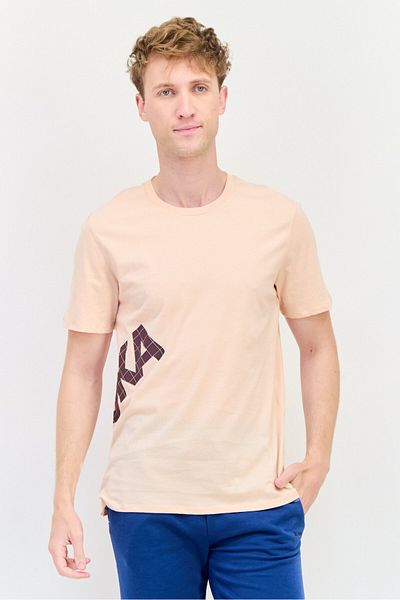 hoka Men Sportswear Fit Short Sleeves Outdoor T-shirt, Peach