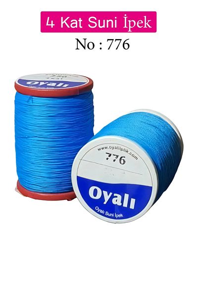 YenisiniAl Embroidered 4 Layers Rayon Yarn Needlepoint Beading Floss Crochet No:776